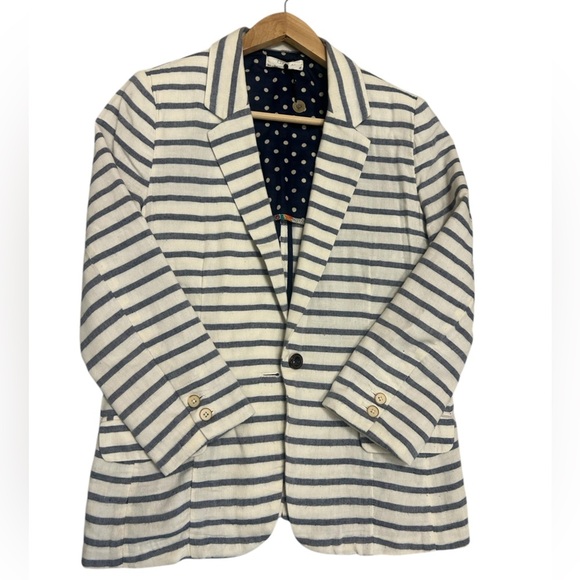 Isabella Sinclair M (Anthropologie) cotton light blazer in great used condition - Picture 1 of 12